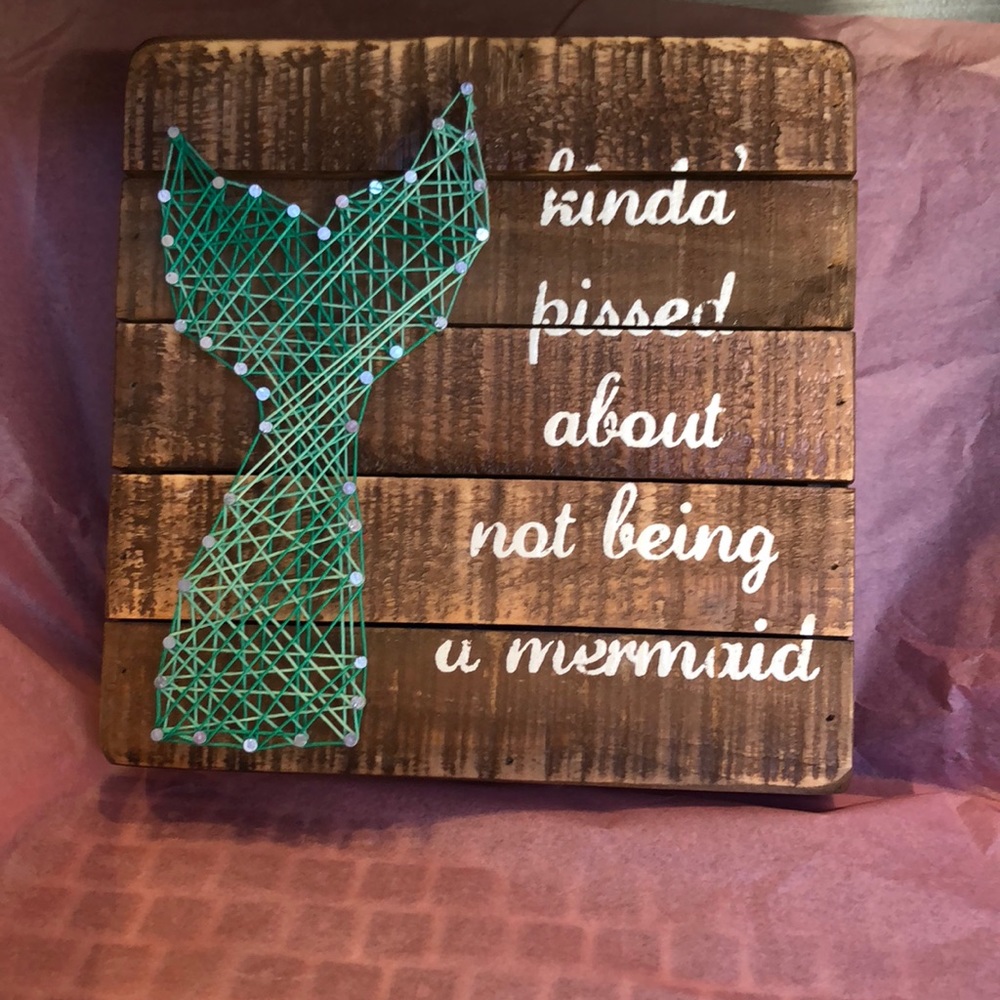 Kinda passed about not being a mermaid Sign